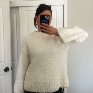 H&M Cream Crew Neck Sweater